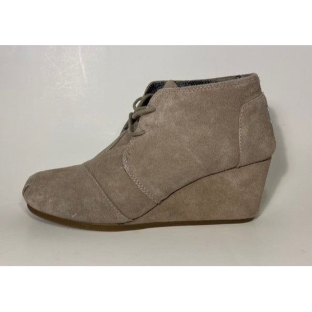 TOMS Womens Desert Brown Suede Wedges Size 11